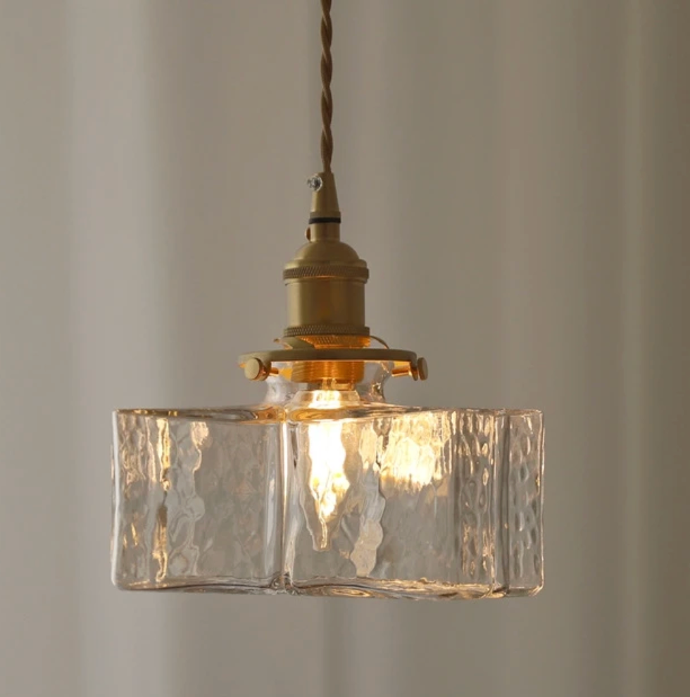 Fatima - Lampada a Sospensione Retro Moderna in Vetro