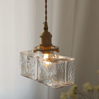 Fatima - Lampada a Sospensione Retro Moderna in Vetro