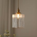 Fatima - Lampada a Sospensione Retro Moderna in Vetro