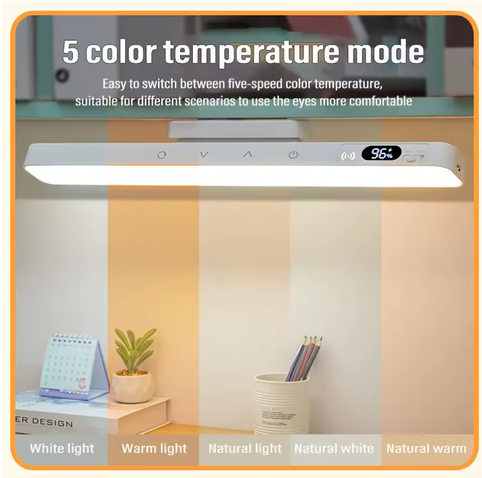 GlowPro 5W Lampada Notturna Ricaricabile Dimmerabile