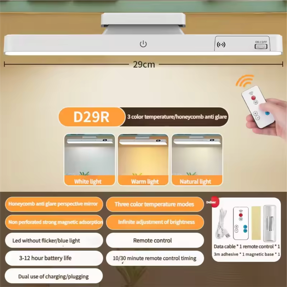 GlowPro 5W Lampada Notturna Ricaricabile Dimmerabile