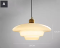 Lampada a Sospensione in Vetro Bianco