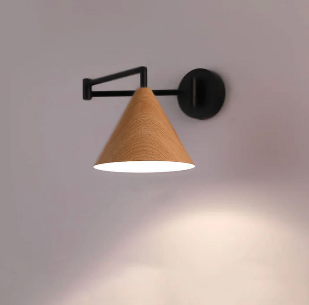 Lampada da Parete in Legno Scandinavo Sconces Minimalista Moderna