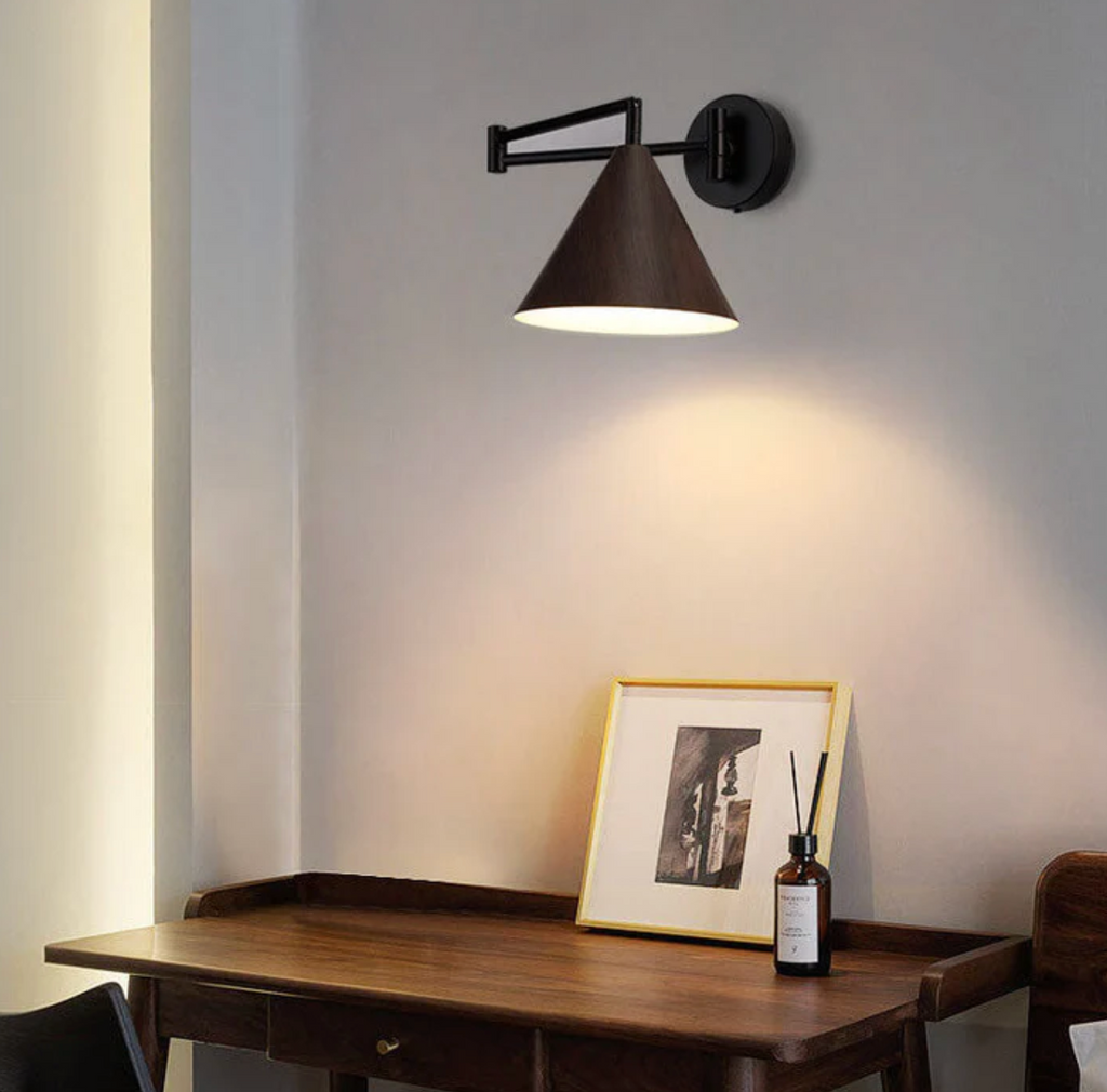 Lampada da Parete in Legno Scandinavo Sconces Minimalista Moderna