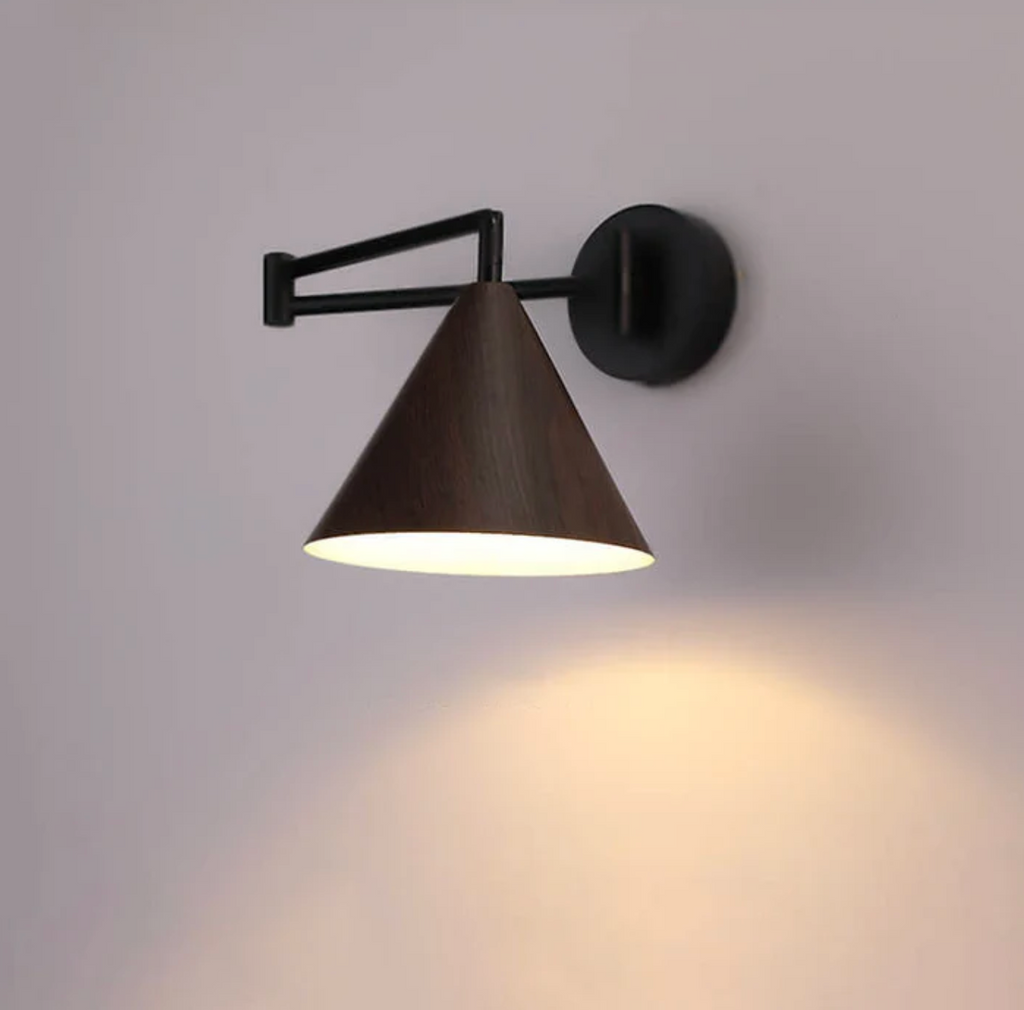 Lampada da Parete in Legno Scandinavo Sconces Minimalista Moderna