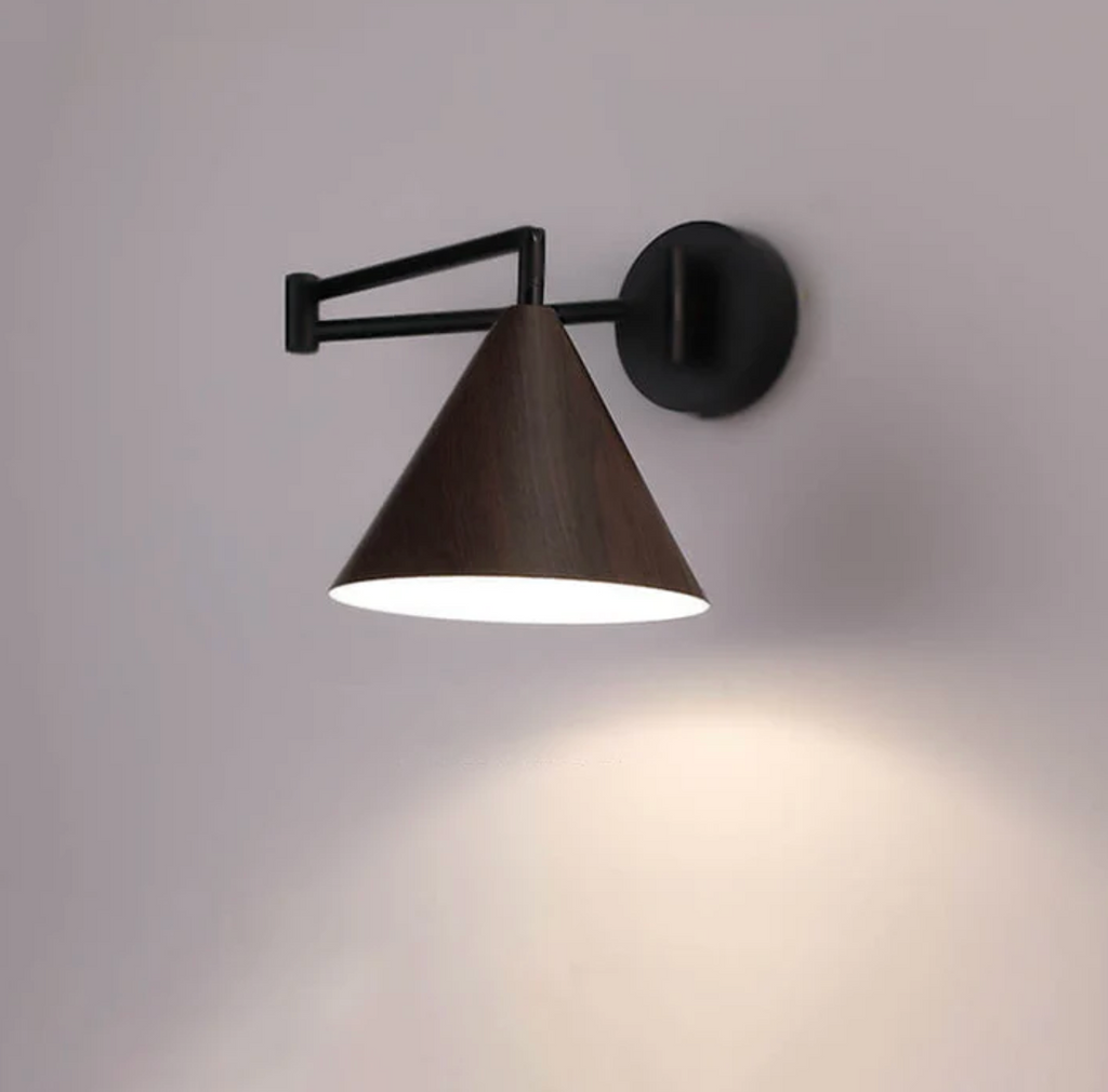Lampada da Parete in Legno Scandinavo Sconces Minimalista Moderna