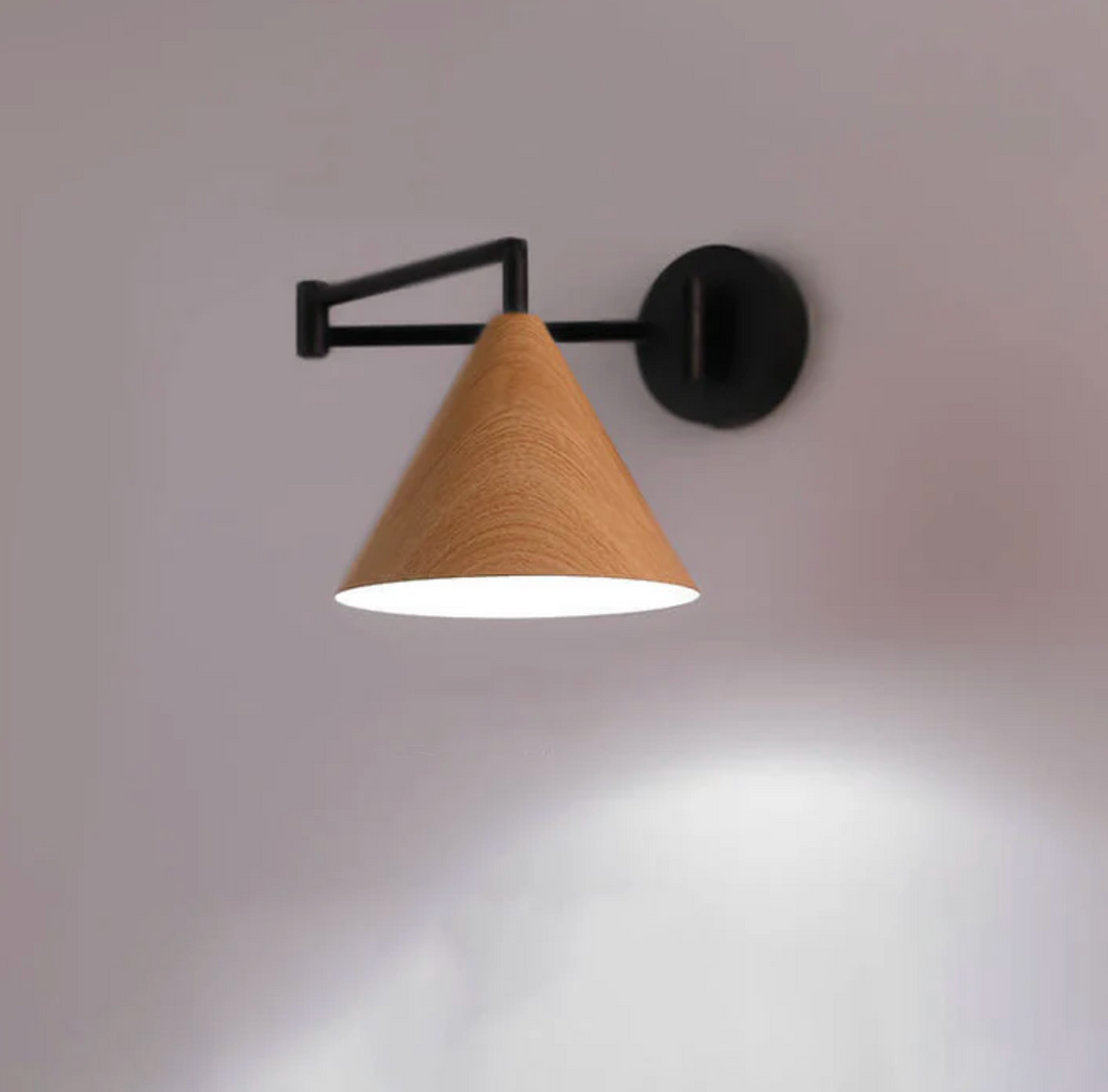 Lampada da Parete in Legno Scandinavo Sconces Minimalista Moderna