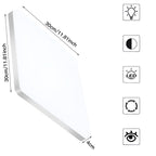 Lampada da soffitto LED quadrata – Luce uniforme e piacevole | Adatta per soggiorno e bagno