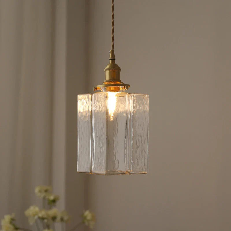 Lampada a Sospensione in Vetro Moderno Retro Glarefusion