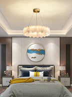 LumiMarble | Elegante Lampada a Sospensione in Marmo e Rame
