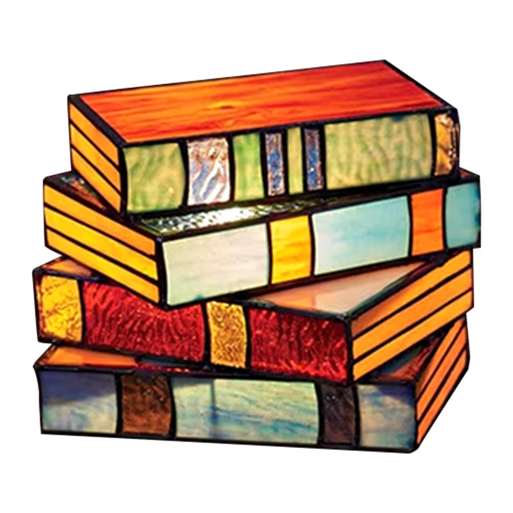 BookGlow - Lampada da tavolo creativa a forma di libro con illuminazione regolabile