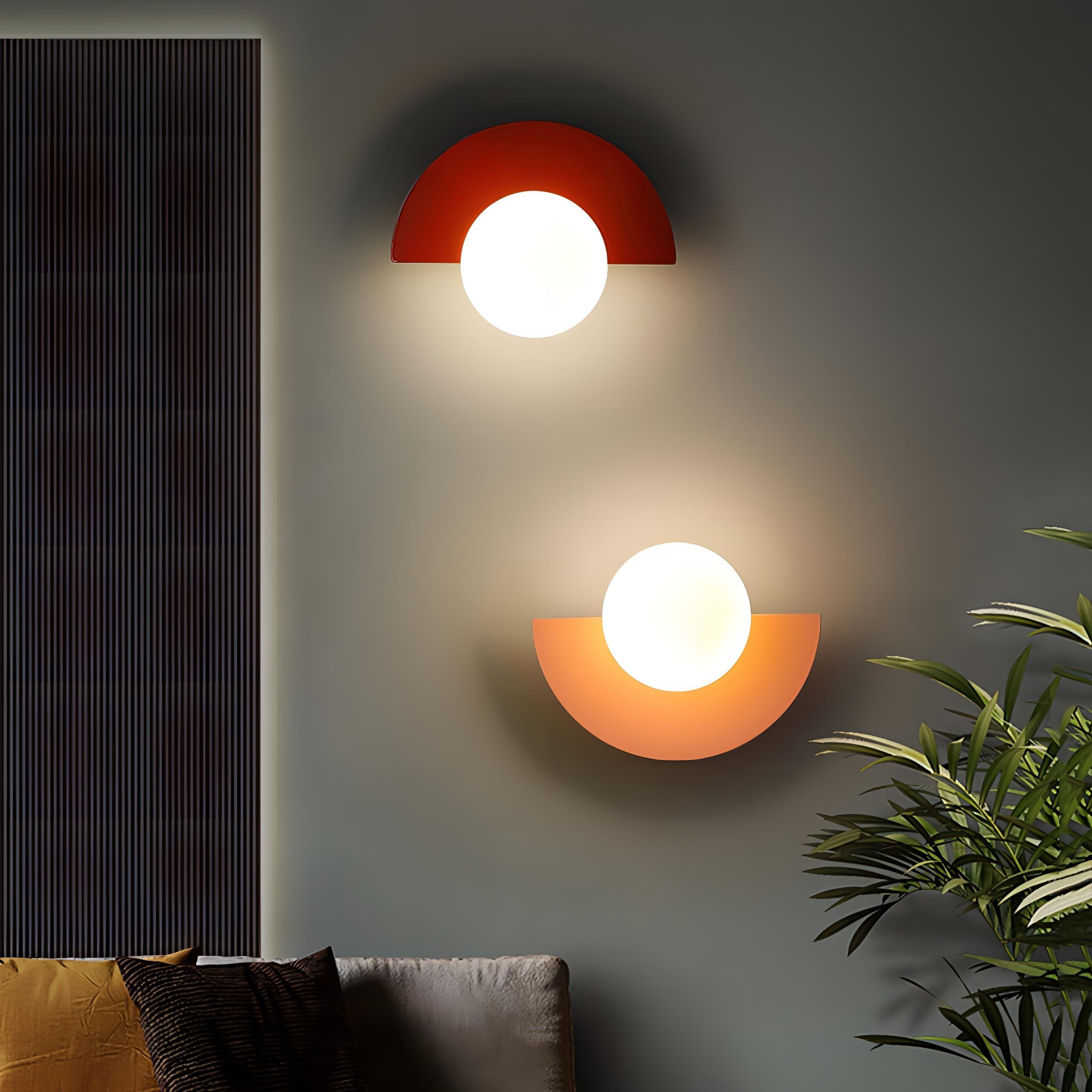 Lampada da Parete Semicircolare Nordica