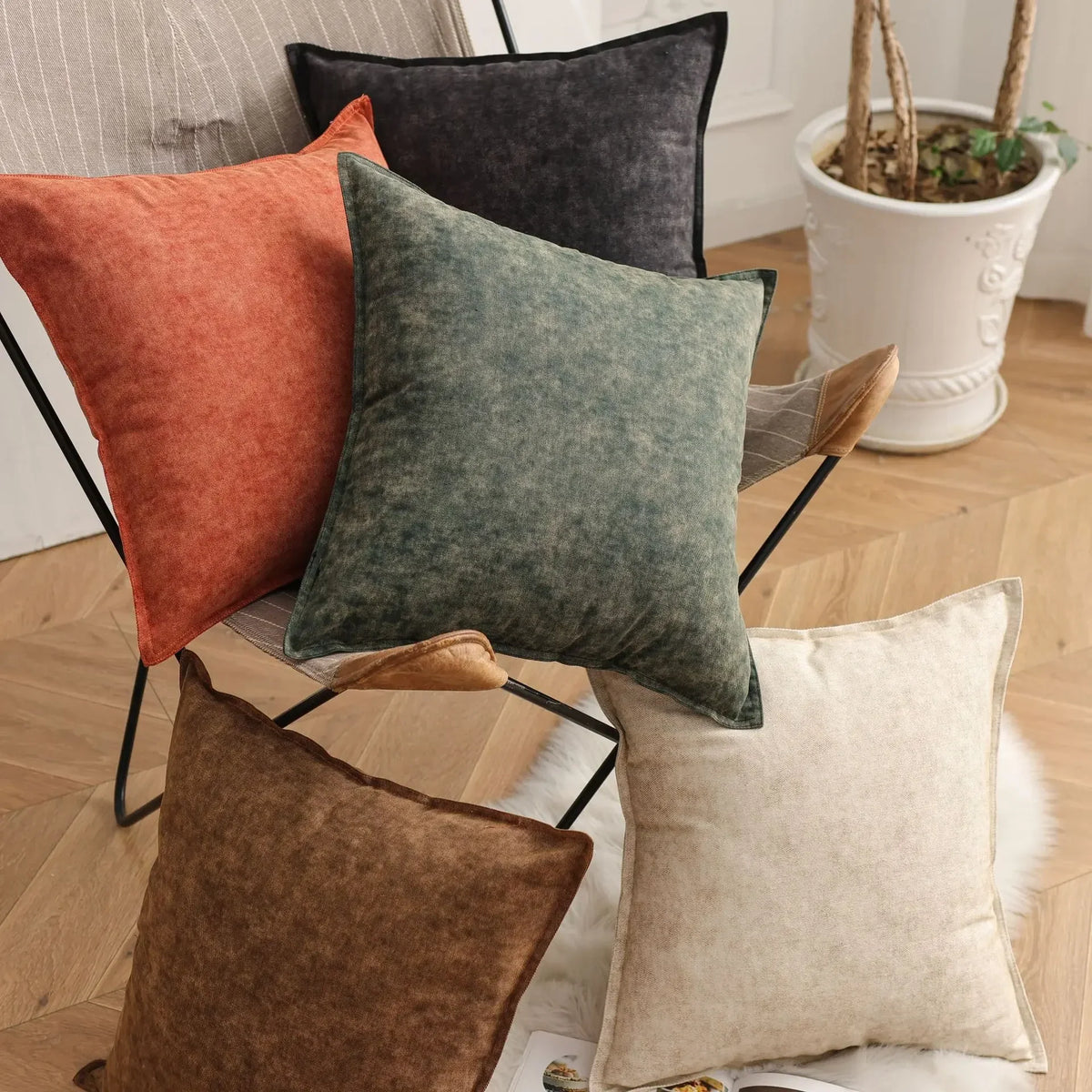 Collezione Fodere per Cuscini in Denim di Elenorra