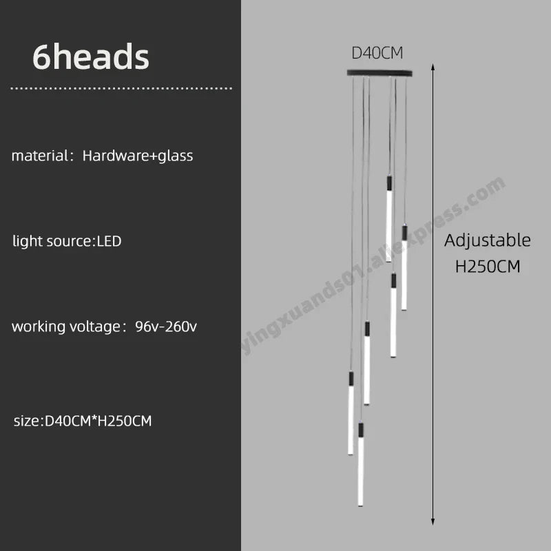 lampadario moderno sospeso per illuminazione interna design loft