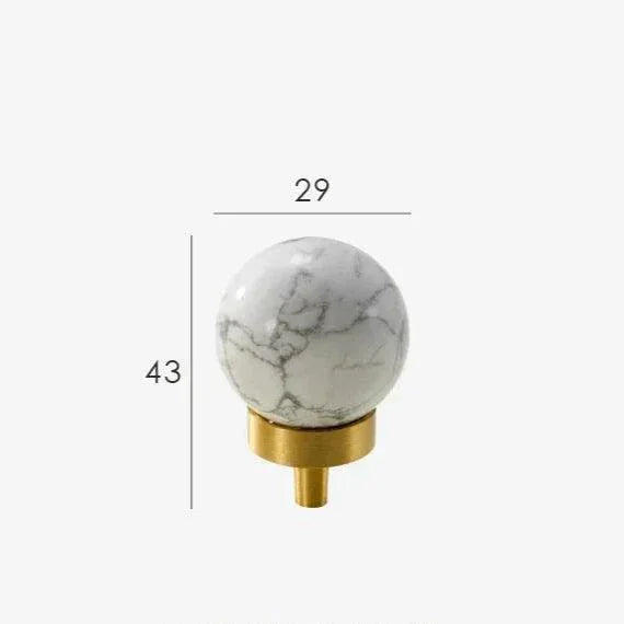 Maniglie in Ottone Marmo Neriah