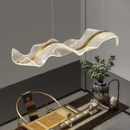 Kirsten Luminaires Sospensione Vaga Moderna Metallo/Acrilico Bianco/Oro Salotto