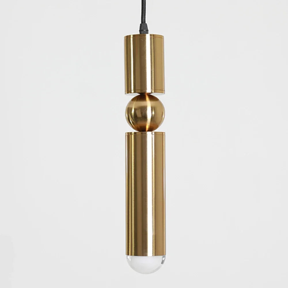 Lampada a Sospensione Oro Luxe – Elegante Lampada da Soffitto LED Minimalista