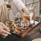 Set di Vetro Giapponese – Elegante Set per Sake e Whisky | Perfetto per Bar e Casa