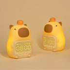CapyGlow – Sveglia a forma di capybara con luce soffusa e design ricaricabile
