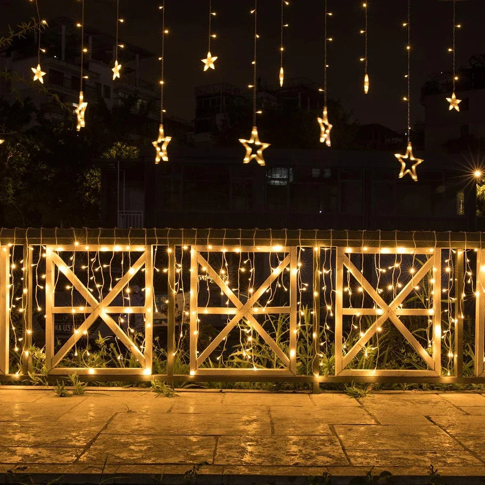StellaGlow 3.5M LED Luce a Catena di Cristallo di Ghiaccio