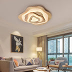 Lampadario LED in legno scandinavo chic