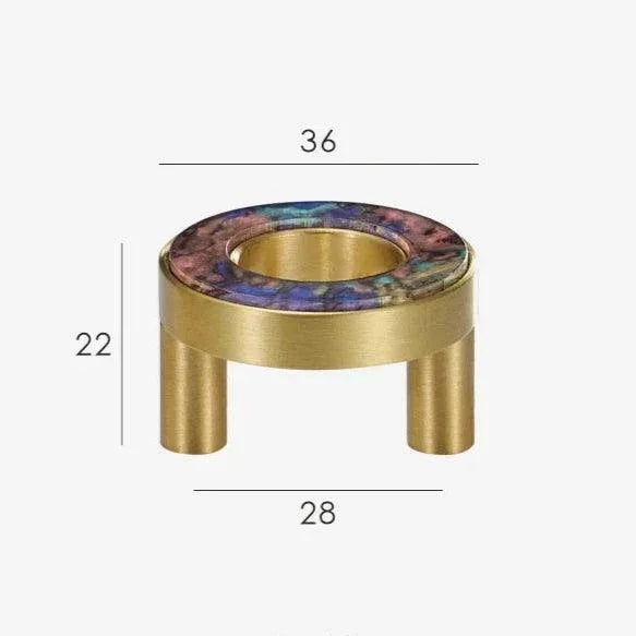 Maniglia ad Anello in Ottone Amyra