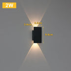 LumaShield Duo – Lampada da Parete LED Nera & Bianca
