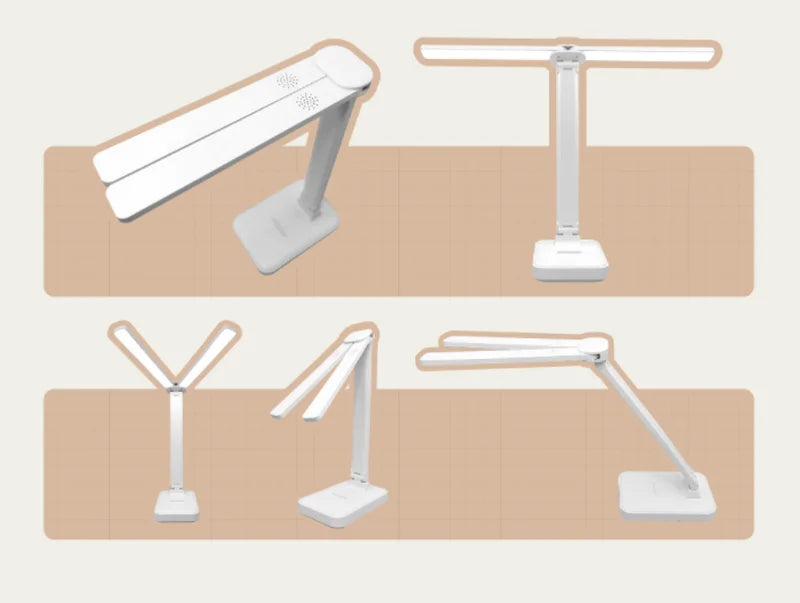 LumoFlex – Lampada da scrivania LED ricaricabile con controllo touch e design pieghevole