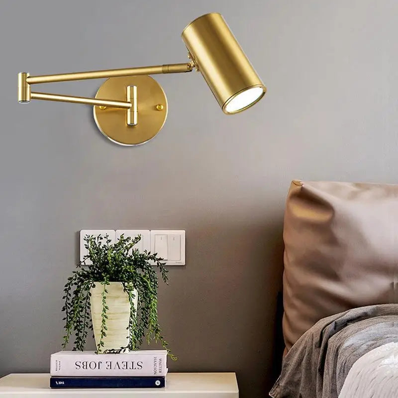 LUXARM Lampada da Parete Regolabile con Braccio Lungo