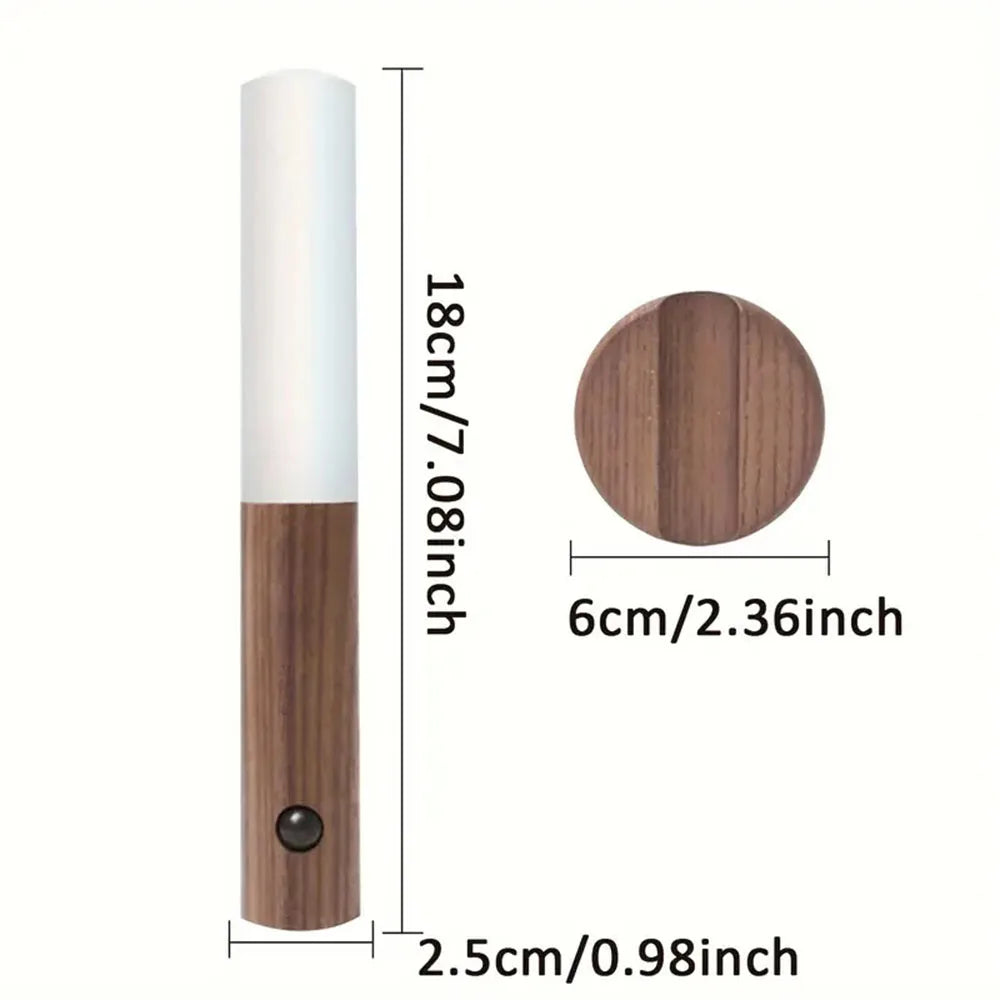 LumiSense – Lampada da Parete Ricaricabile Senza Fili con Sensore di Movimento
