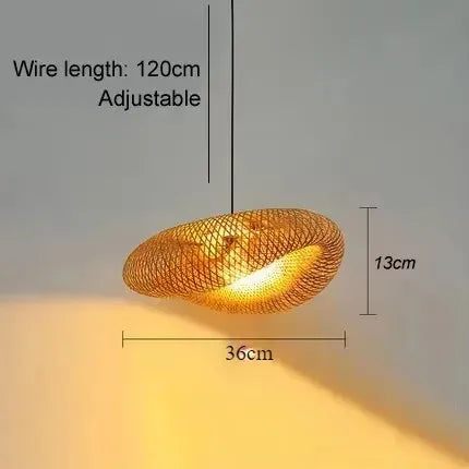 Lampada a sospensione in bambù TropicalBreeze