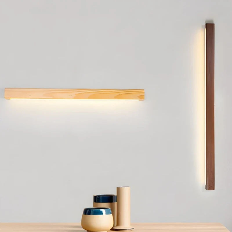 ZenLuma Lampada da Parete in Legno Giapponese