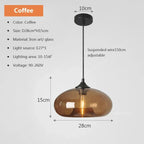 Lampada a Sospensione Moderna Colorata in Vetro