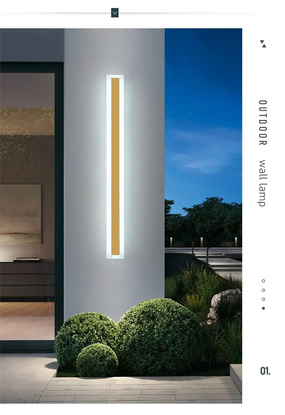 LumoFlex Villa – Lampada da Parete LED Waterproof IP65 | Illuminazione Esterna Dimmerabile per Giardino, Balcone e Facciata