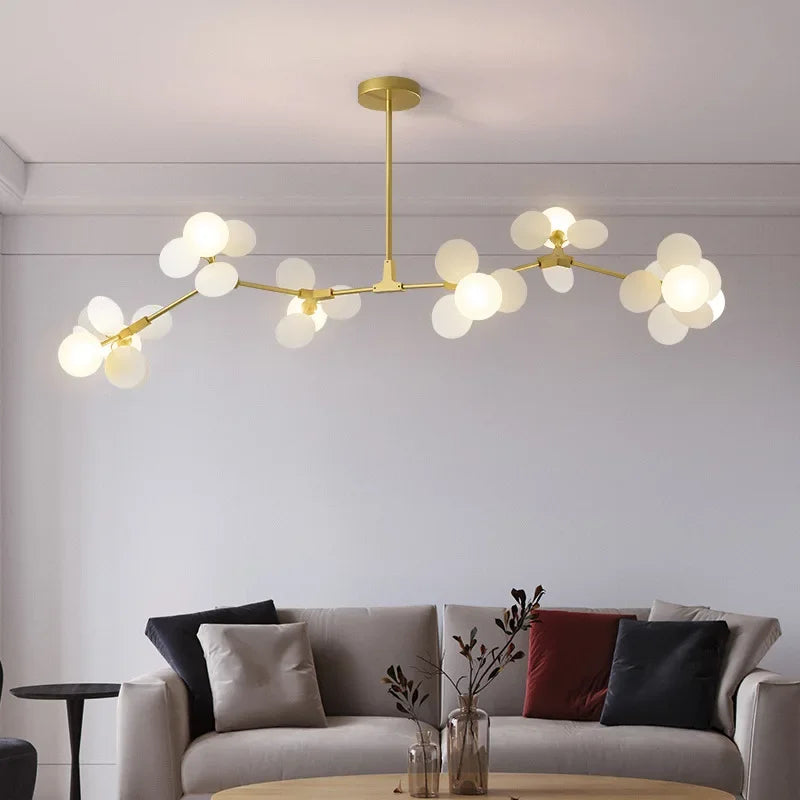 NatureGlow Lampadario a Rami Colorati