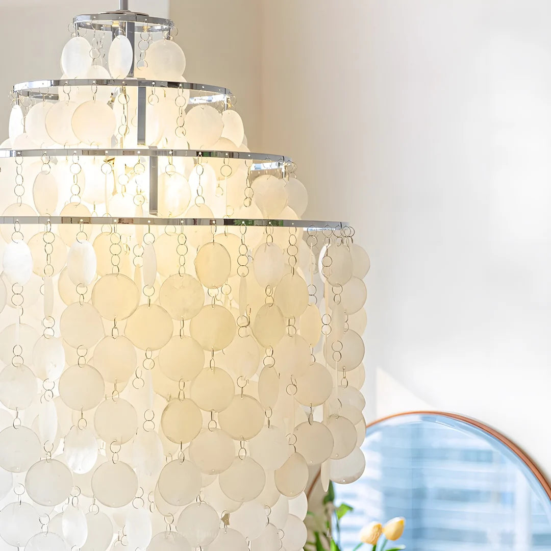 Lampadario Moderno a Forma di Conchiglia