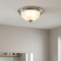 Searchlight American Diner Chrome Flush Ceiling Light