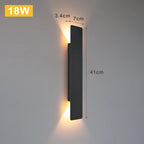 LumaShield Duo – Lampada da Parete LED Nera & Bianca
