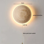 TerraLume Wabi-Sabi Travertino Lampada da Parete LED