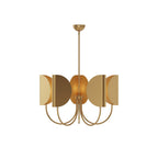 Lampadario in Ottone a Foglia