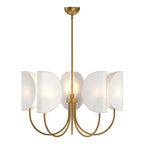Lampadario in Ottone a Foglia