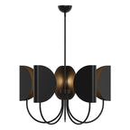 Lampadario in Ottone a Foglia