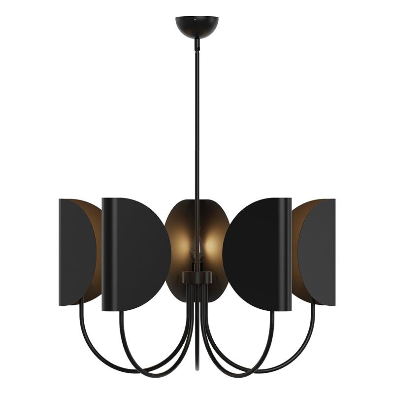 Lampadario in Ottone a Foglia