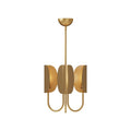 Lampadario in Ottone a Foglia