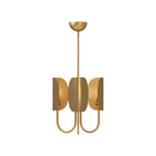 Lampadario in Ottone a Foglia