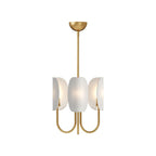 Lampadario in Ottone a Foglia