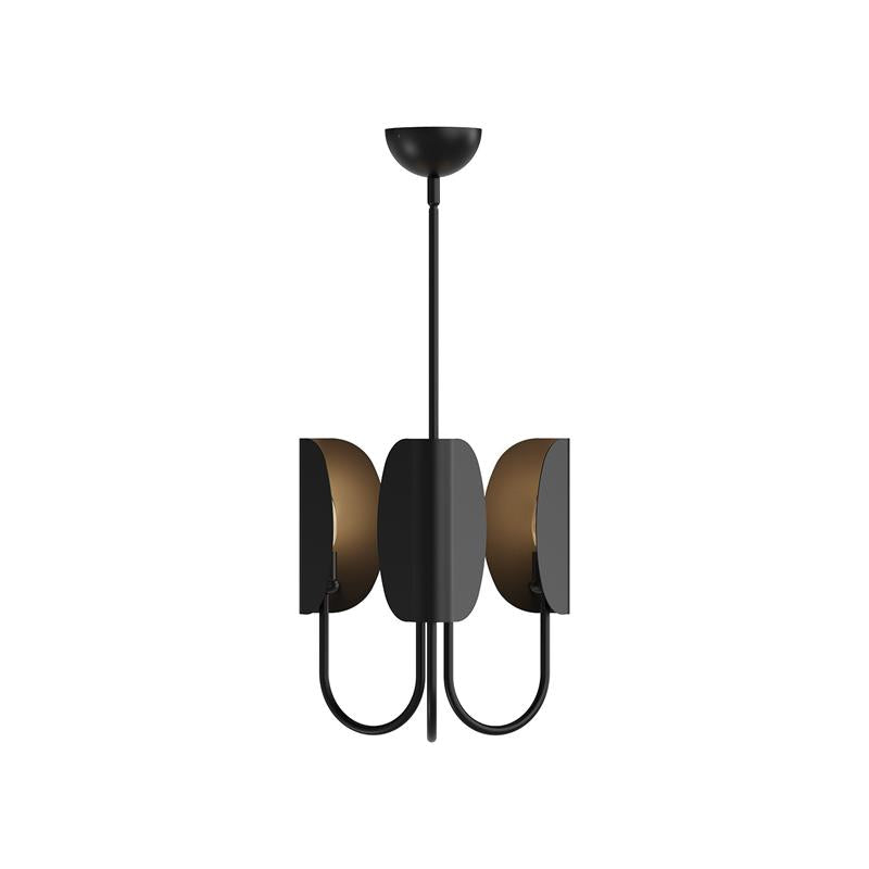 Lampadario in Ottone a Foglia