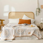 Coperta con Motivo Mandala Serene - 100% Cotone