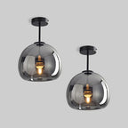 Moderna Semplice Lampada da Soffitto in Vetro di Rame