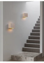 StoneBloc Lampada da Parete Esterna – Lampada da Parete in Aspetto Pietra Naturale per Giardino, Corridoio & Bagno
